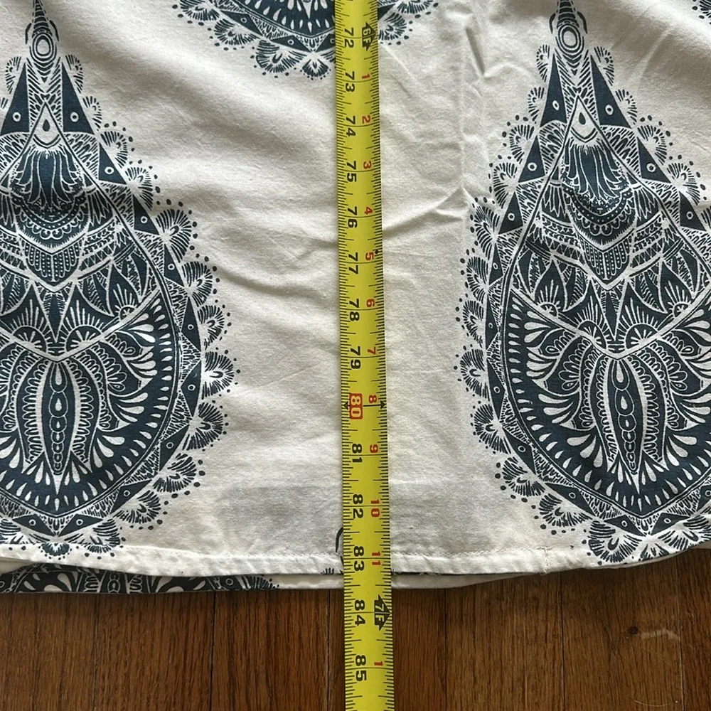 White and Navy Duvet cover, 100% Cotton